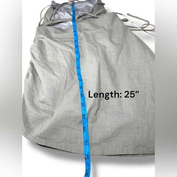 Mable Cotton Tie-Back Beige Mini Dress Size Small EUC - Picture 7 of 7